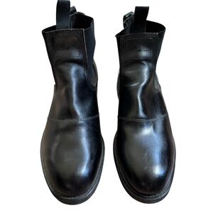 Addison Shoe Company Men's Military Boot Welder Steel Toe Leather 8 Black Shoes